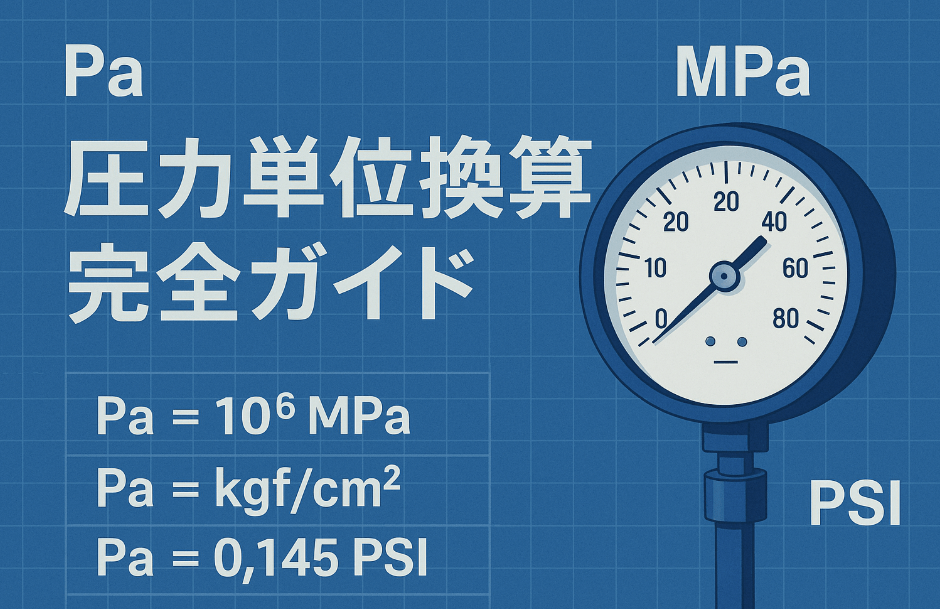 圧力単位換算完全ガイド - パスカル・MPa・kgf/cm²の正確な換算方法